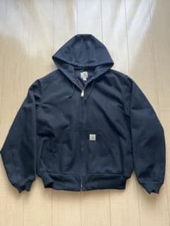 美品USA製CarharttアクティブジャケットM ブラック ダックジャケットのサムネイル