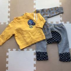 UNIQLO スヌーピー トレーナー2枚 裏起毛ボトムス1枚 3点セット 80のサムネイル