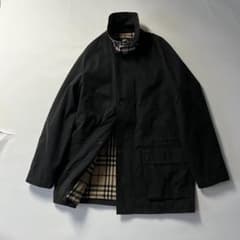 バーバリーロンドン　ジャケット　ライナー付　ベスト　ブラック　チェック　ブラック バーバリーロンドン ジャケット コート ブラック XL 黒 チェック