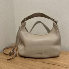 FURLA 2way ハンドバッグ ショルダー ベージュのサムネイル