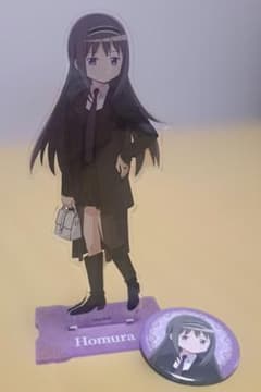 마법 소녀 마도카 ☆ 마기카 악스타 캔 배지 아케미 호무라 라라포토