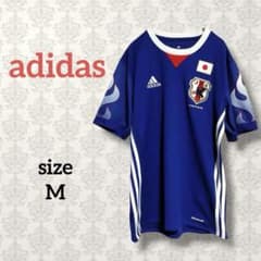 Adidas [M] Japan National Football Team Memorial Jersey, Short Sleeve, Crew Neck, Blue