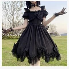 ゴスロリ ワンピース 黒のサムネイル