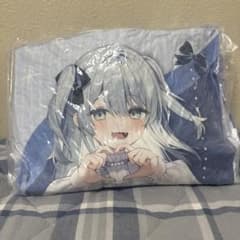 GIGO限定　猫麦とろろ　あいどるこれくしょん！　ビッグクッション　水色