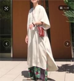 スラブジョーゼットカフタンシャツワンピースのサムネイル
