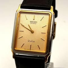 セイコー SEIKO 稼働品 9520-5130 ドルチェ スクエア ビンテージ