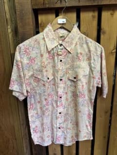 94 デッドストック品　衣櫻 花柄 半袖シャツのサムネイル