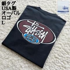 USA製 銀タグOLD STUSSY オーバルロゴTシャツ L 90s 00s - メルカリ