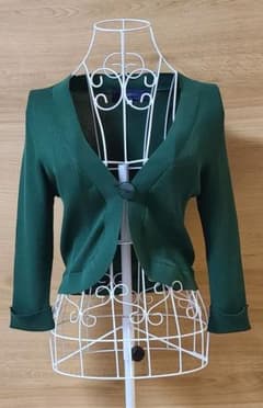 M'S GRACY 七分袖カーディガン グリーン サイズ40 - メルカリ