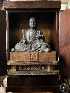 日蓮上人木彫　江戸時代（厨子別売） m20849302753_1.jpg?1643352066