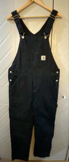 Carhartt オーバーオール ブラック 32×32 - メルカリ