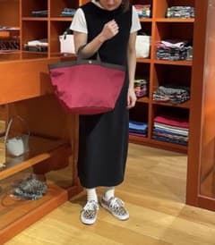 希少カラー エルベシャプリエ 舟形トートバッグ A4収納可 708GP
