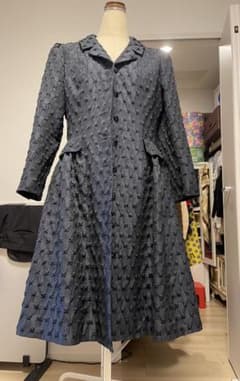 René ルネ正規品・極美品 上質を知る大人のための立体ジャガードワンピースのサムネイル