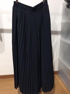 プリーツ ガウチョパンツ ネイビー フリーサイズのサムネイル