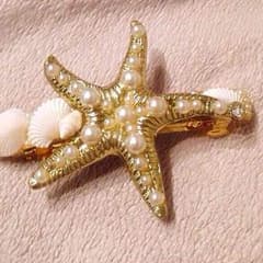 ヒトデとシェルのバレッタ２個のサムネイル