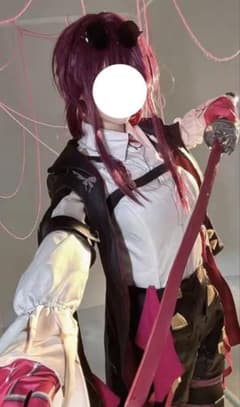 붕괴 스타 레일 카프카 코스프레 의상 가발