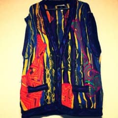coogi クージー 古着 レア ベストニット 3Dニットのサムネイル