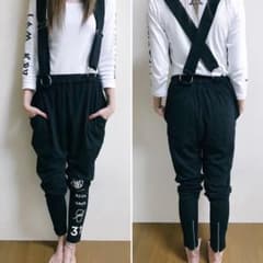 ⭐️KRY⭐️サスペンダー付きサルエルパンツ⭐️のサムネイル