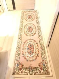 50x180cm 薔薇・ローズ　キッチンマットのサムネイル