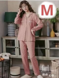 女性用パシャマ、レディースパシャマ、部屋着、ルームウェア M