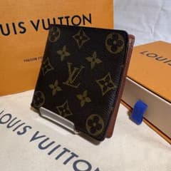 【美品】ルイヴィトン ポルトフォイユ マルコ モノグラム 二つ折り財布のサムネイル