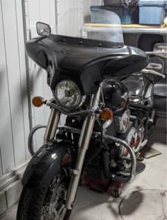 カワサキバルカン９００クラシック用 ウィンドシールドバットウィングクリアー カワサキバルカン900クラシック用 ウィンドシールドバットウィング