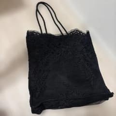 ブラック レース トートバッグのサムネイル