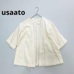 6032 flora~* 【美品】usaato うさとの服　羽織ジャケット 6032【美品】usaato うさとの服 羽織りジャケット カーディガン