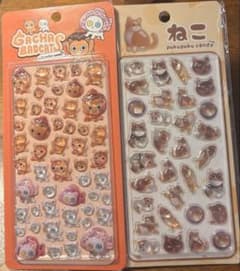 GACHA BADCAT ねこ pukupuku candy シール 2枚セットのサムネイル