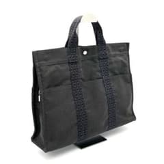 HERMES エルメス エールラインMM トート グレー A4 カデナ付 通勤 