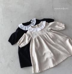 nunubiel 長袖ワンピース クリームS