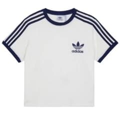 adidas 半袖Tシャツ ホワイト/ネイビーのサムネイル