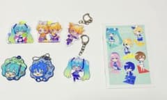 初音ミク アクリルキーホルダー 6個セットと手帳のサムネイル