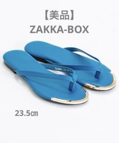 【美品】ZAKKA-BOX Teemassi ビーチサンダル ブルー 23.5㎝のサムネイル