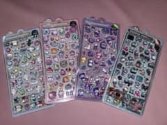 ボンボンドロップシール 4種セット ちょこみん　すいーつ　うぃっしゅ　まじょねこのサムネイル