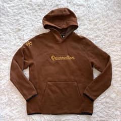 2024モデル レザレクション パーカー ブラウン ビッグロゴ フード 2024モデル レザレクション パーカー ブラウン ビッグロゴ
