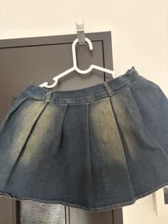 デニム プリーツミニスカートのサムネイル