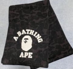 ■ A BATHING APE エイプ カモフラ マフラー スウェット カレッジ