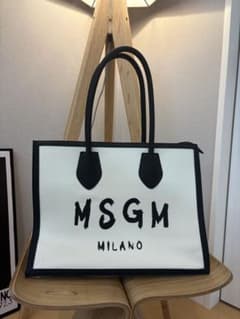 MSGM MILANOロゴ　トートバッグ　エムエスジーエムのサムネイル