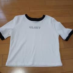 GLAZY 半袖Tシャツ ホワイト ブラックのサムネイル