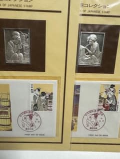 純度保証】松本徽章工業 日本製 純銀 金属工芸品 2セット 趣味週間 未