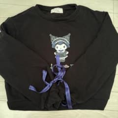 クロミ×m petit トレーナー　黒　Mサイズのサムネイル