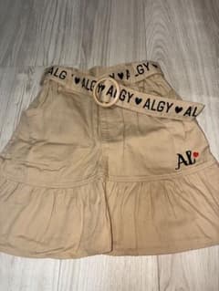 ALGY スカート ベージュ XS 140cm ベルト付のサムネイル