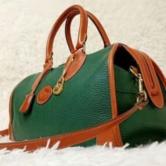 ドゥ―ニ―＆バーク ミニボストン レザー ショルダーバッグ 2way グリーン ドゥ―ニ―＆バーク ミニボストン レザー ショルダーバッグ 2way