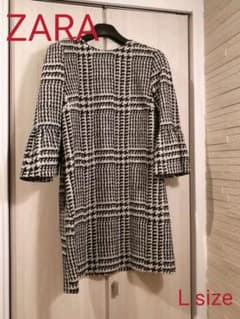 【たまお♪様専用】ザラ 袖フレア　ワンピース　Lsizeのサムネイル