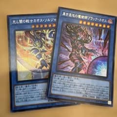 黒き混沌の魔術師ブラックカオス、光と闇の戦士カオスソルジャー
