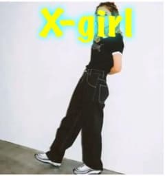 x-girl  ワイドテーパードパンツ　ブラック　即完売品のサムネイル
