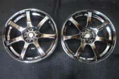 WORK XT7 メッキ 18×7.5J +48 PCD114.3 5穴 2本 - メルカリ