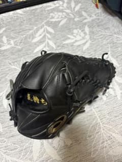 アシックス　ゴールドステージ　軟式グローブ 右投げ用 黒のサムネイル