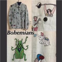 【Bohemians】絵柄シャツ　動物　人間のサムネイル